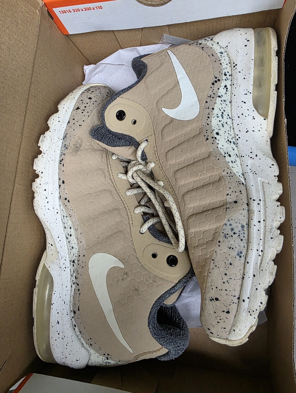 Nike Beige Speckled Air Max Sneakers